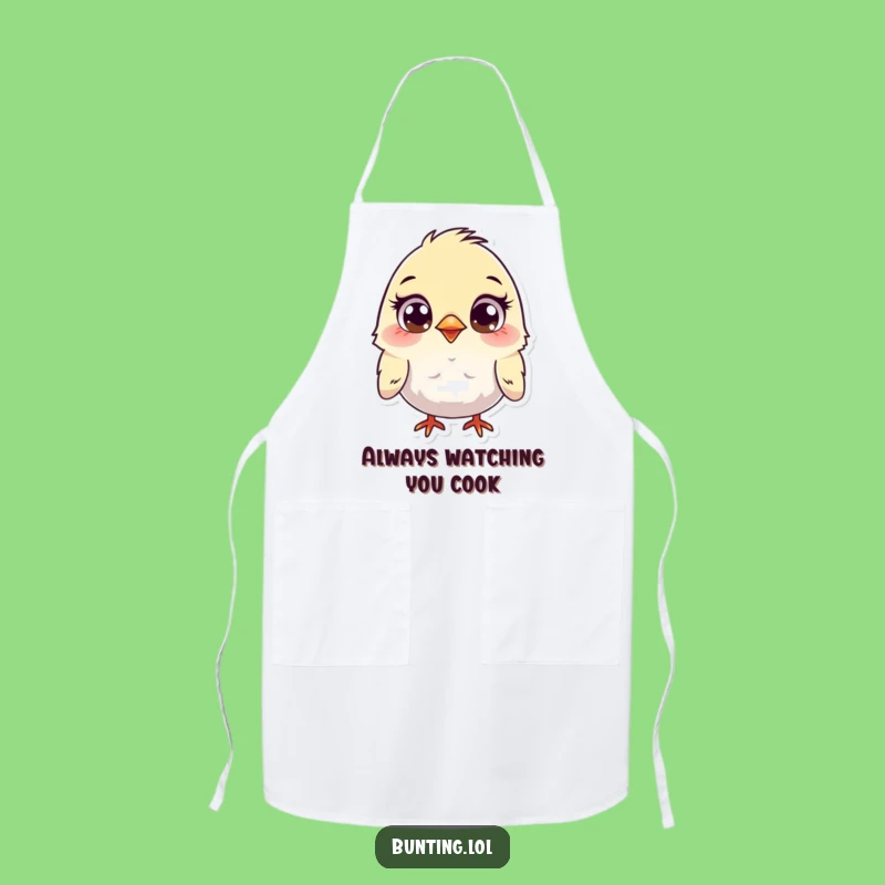 Funny Bunting Apron - Cook Up Laughs with This Curious Bird Design