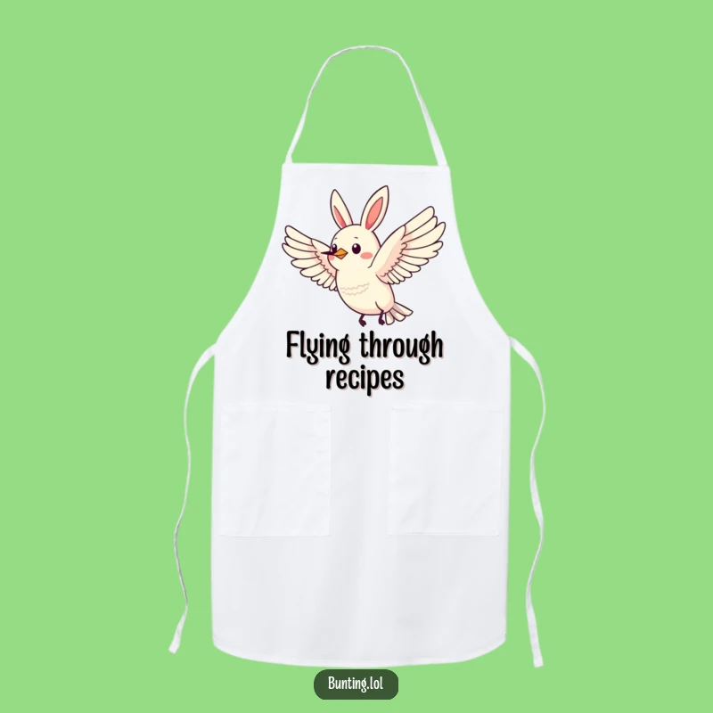 Funny Flying Bunting Apron: Cook with Freedom and Humor