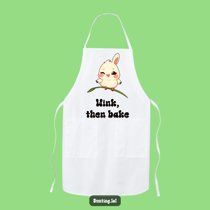 Funny Bunting Apron: Cook with a Mischievous Wink and Style
