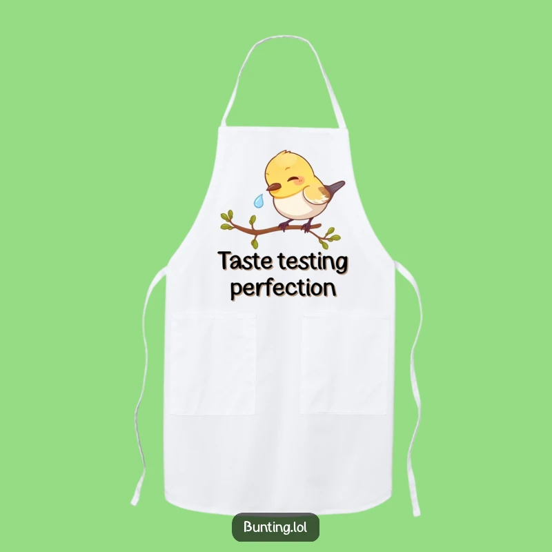 Funny Bunting Bird Apron - Dewdrop Peck Kitchen Fun, Perfect Novelty Gift