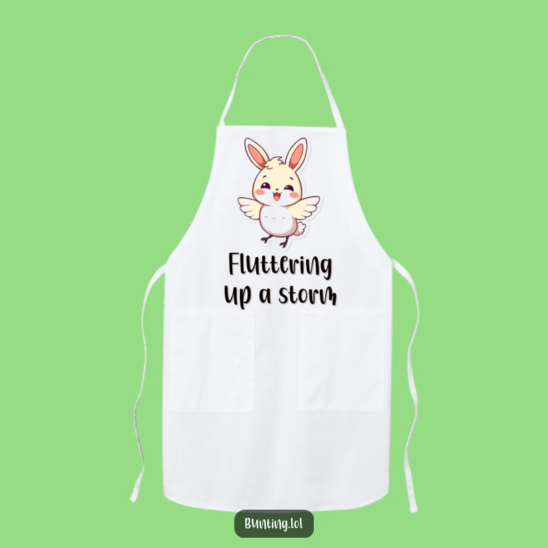 Funny Bunting Bird Apron: Energetic Flutter Chef - Funniest Funny Gift