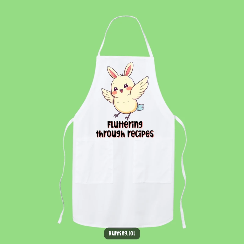 Funny Joyful Bunting Apron - Cook with Happiness and Humor