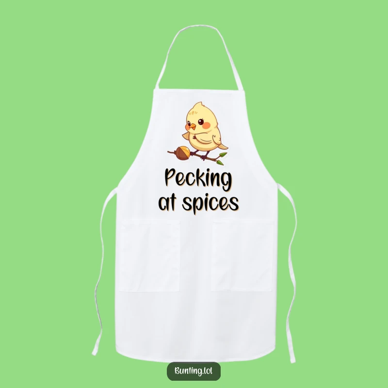 Funny Pecking Bunting Apron - Cook with Focus and Humor