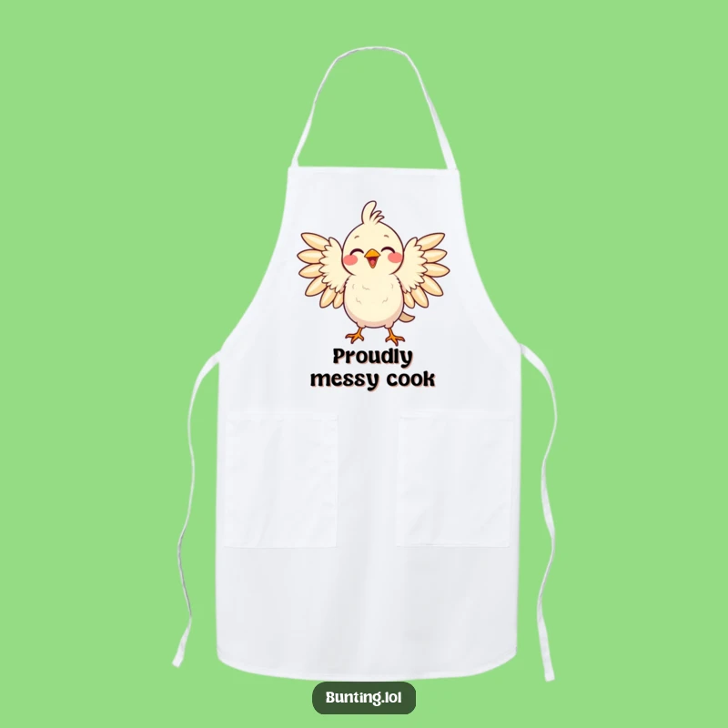 Funny Proud Bird Apron: Delighted Songbird Kitchen Wear, Humorous Gift