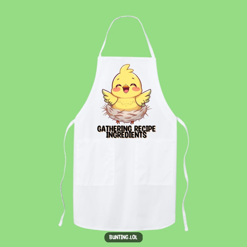 Funny Bunting Nesting Apron: Cook with Joy, Perfect Kitchen Gift