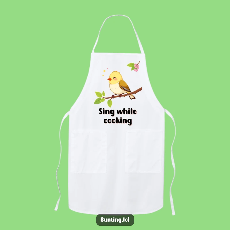 Funny Bunting Bird Apron - Whimsical Kitchen Wear for Joyful Cooks
