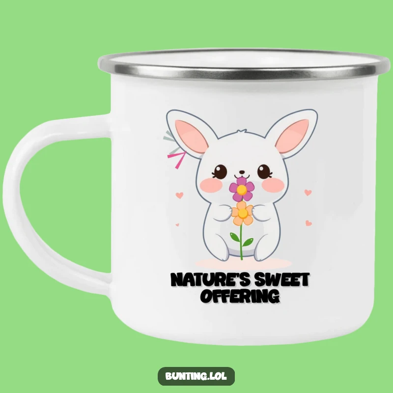 Funny Bunting Bird Camping Mug - Flower Offering Adventure Cup, Great Thoughtful Gift