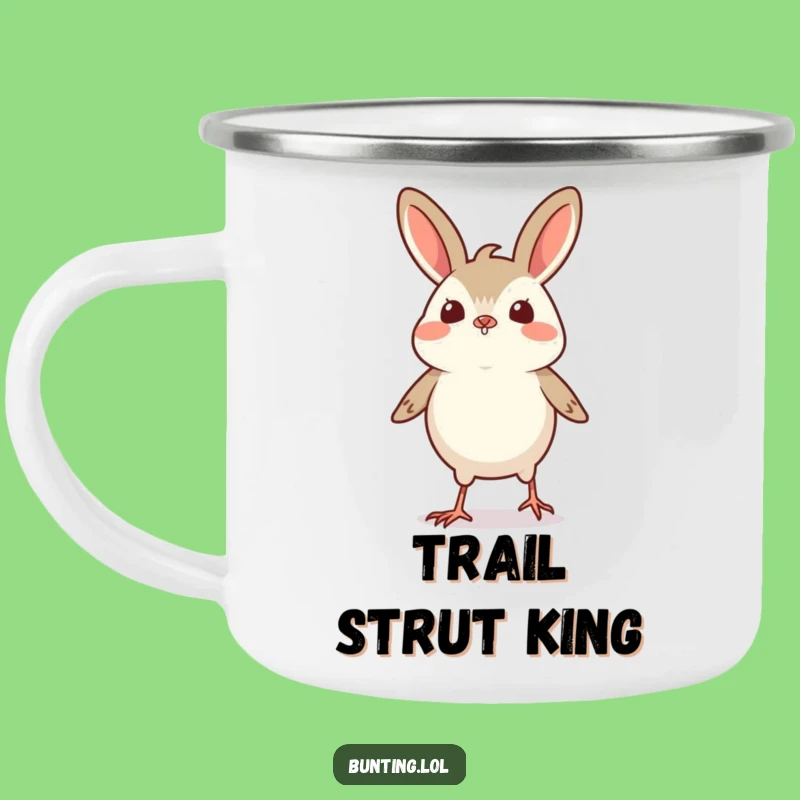 Funny Proud Bunting Strut Camping Mug: Enjoy Drinks with Confidence Outdoors - Funny Gift!