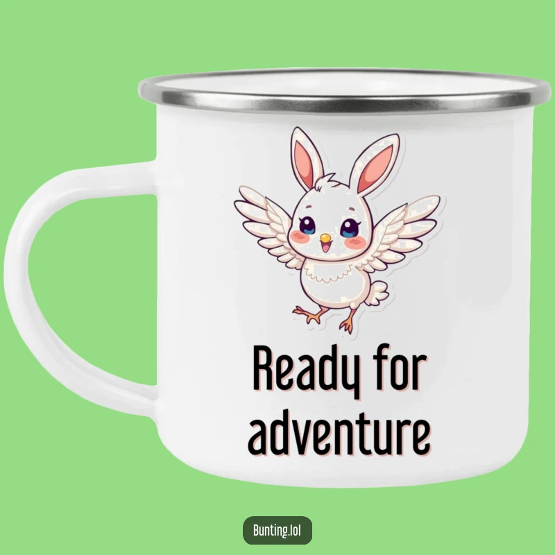 Funny Bunting Dynamic Camping Mug: Durable Energetic, Ideal Outdoor Funny Gift