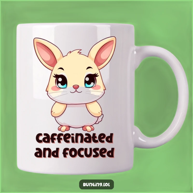 Funny Determined Bunting Mug - Motivational Bird Gift for Goal Getters