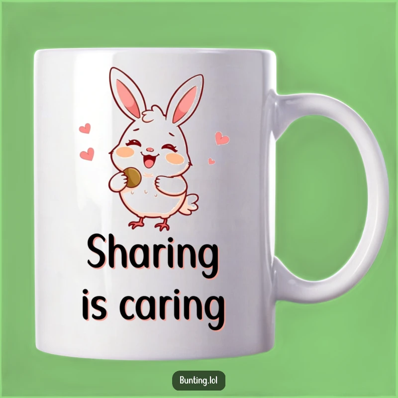 Funny Delighted Bunting Mug: Shareable Joy and Friendship Gift