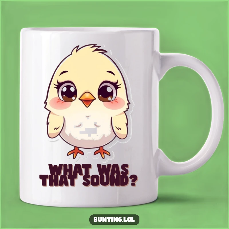 Funny Curious Bunting Mug - A Hilarious Gift for Bird Lovers and Nature Enthusiasts