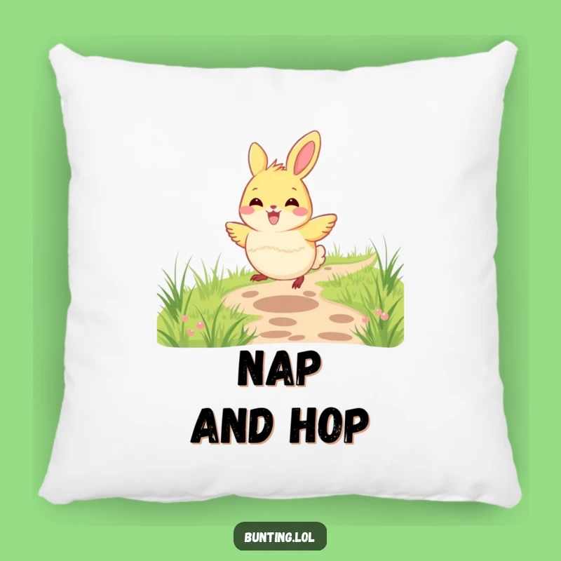 Cozy Funny Bunting Hopping Pillow - Comfort for Your Joyful Moments