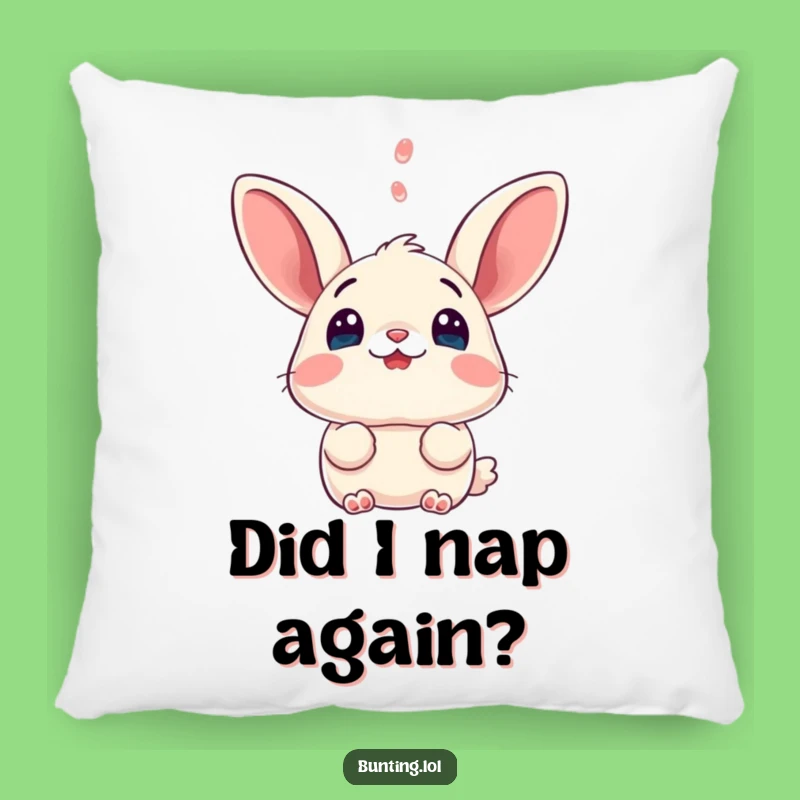 Funny Surprised Bunting Pillow - Add Humor and Comfort to Your Home Decor