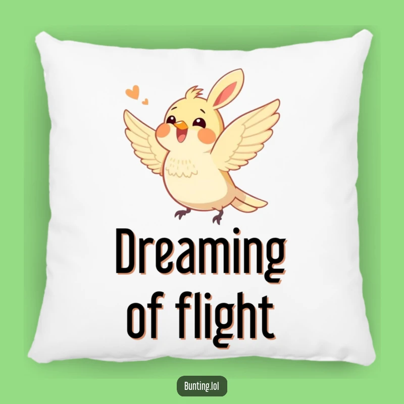 Funny Bunting Bird Fluttering Pillow: Snuggle Up with Joyful Energy, Perfect Gift