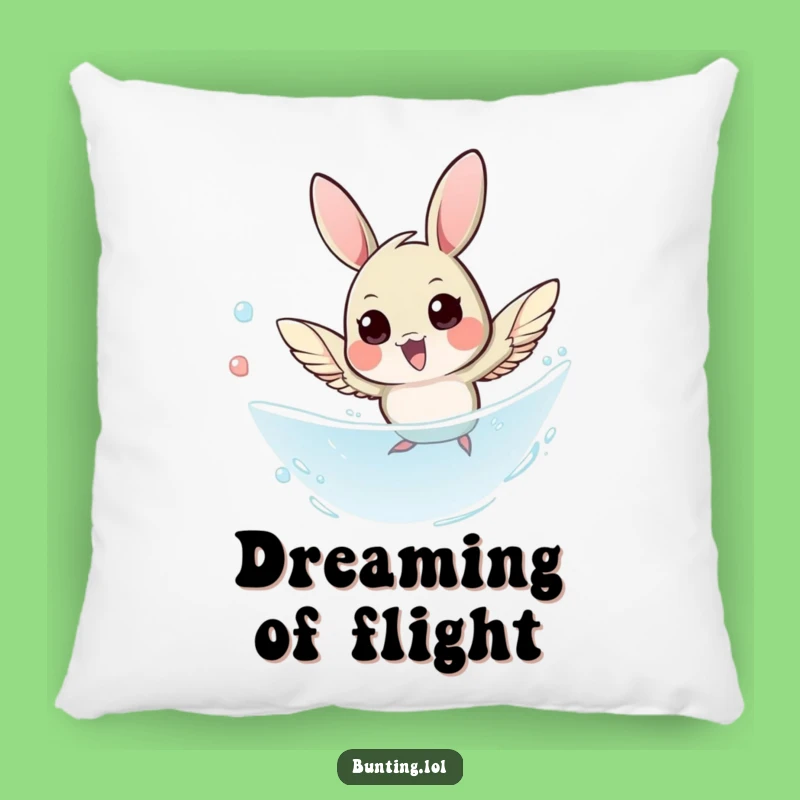 Funny Bunting Dive Pillow: Cozy Comfort with a Hilarious Bird's Agile Flight - Great Gift!