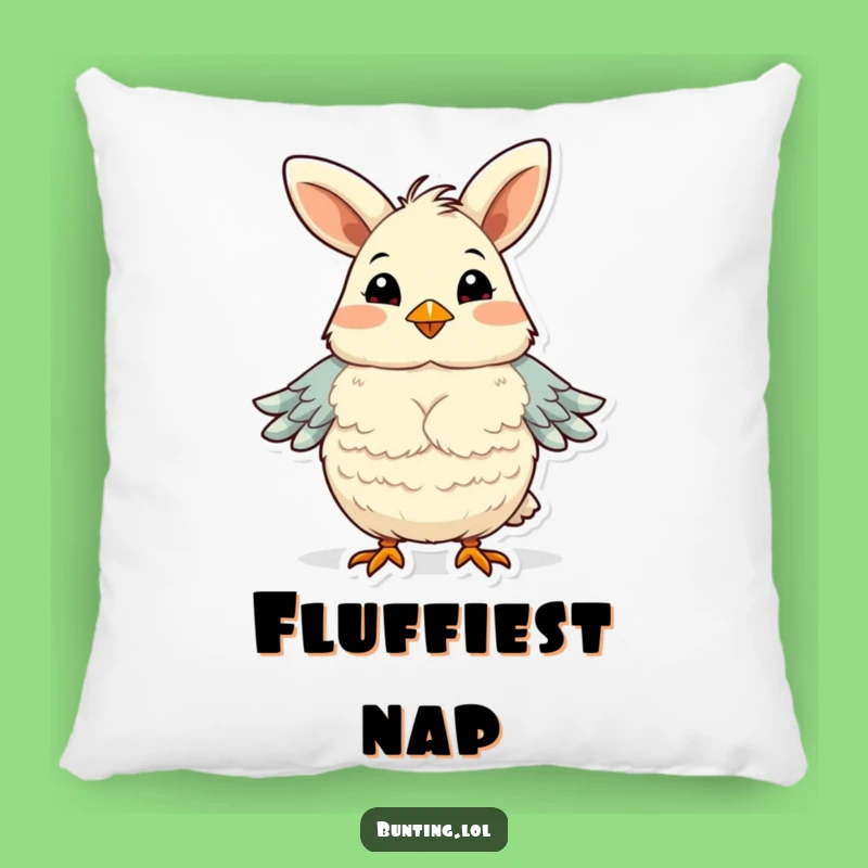 Funny Bunting Proud Chest Fluffing Pillow - Cozy Comfort, Hilarious Self-Love