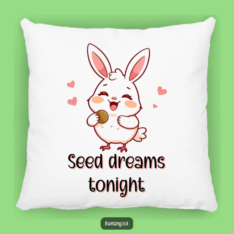 Funny Delighted Bunting Pillow: Cozy Comfort and Sharing