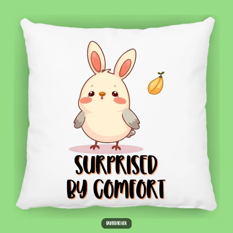 Funny Surprised Bunting Pillow: Cozy Comfort Meets Amusing Design
