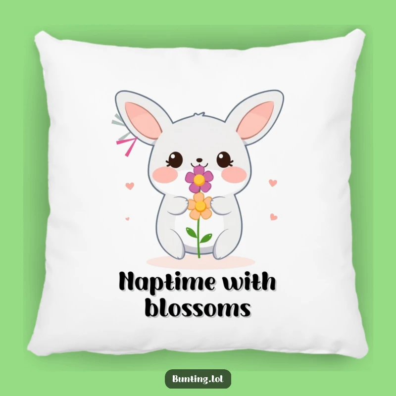 Cozy Funny Bunting Bird Pillow - Flower Offering Comfort, Perfect Sweet Gift
