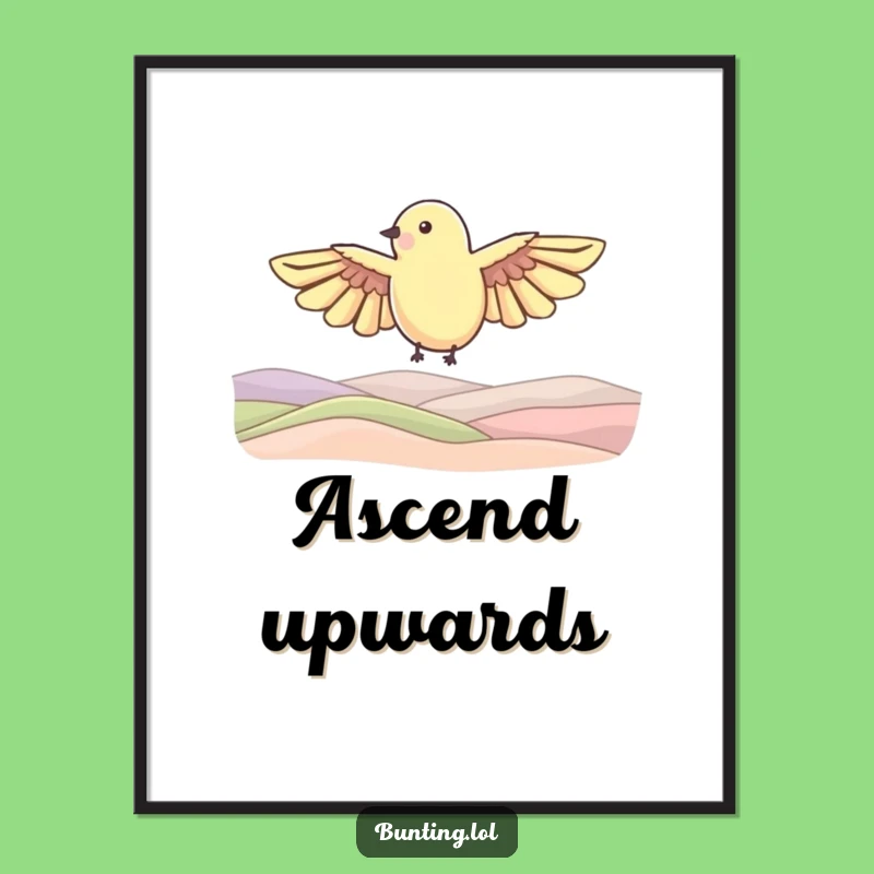 Funny Soaring Bird Digital Art: Instant Freedom Download - Perfect Funny Gift!