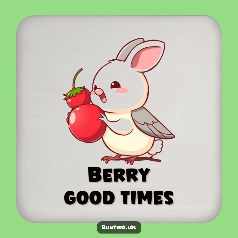 Funny Bunting Berry Coaster: Snack Protector, Whimsical Gift