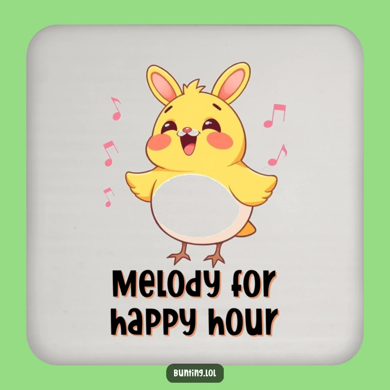 Funny Bunting Bird Singing Coaster: Protect Surfaces with Hilarious Melodies, Perfect Gift
