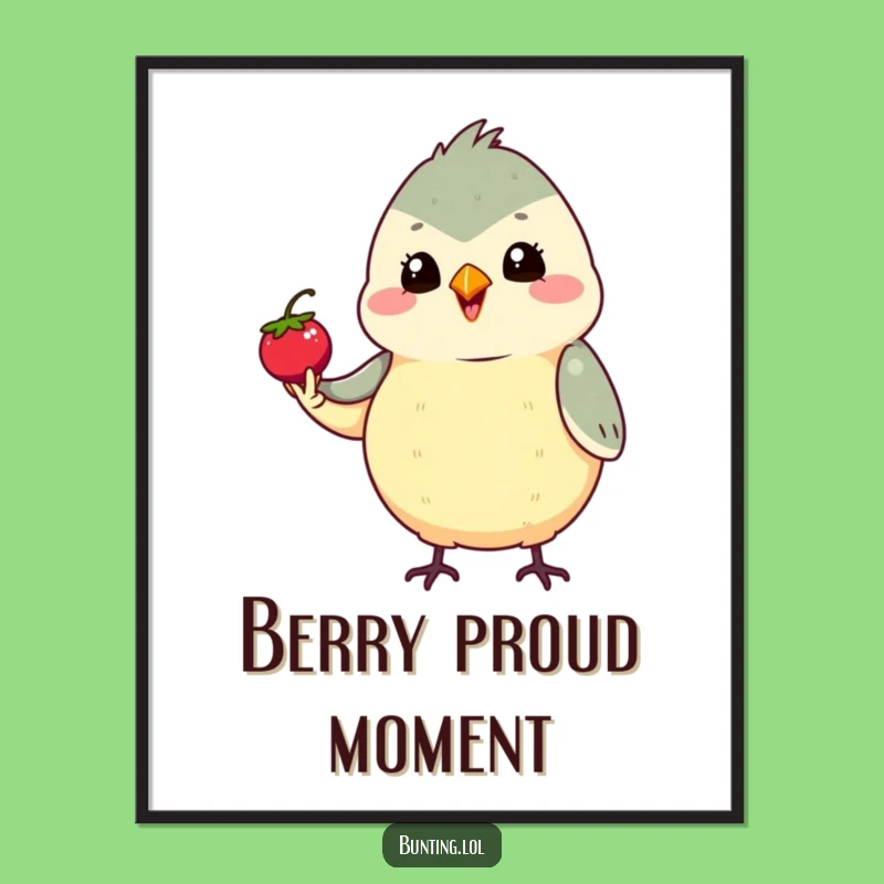 Funny Proud Bunting Poster - Wall Art Celebrating Small Victories