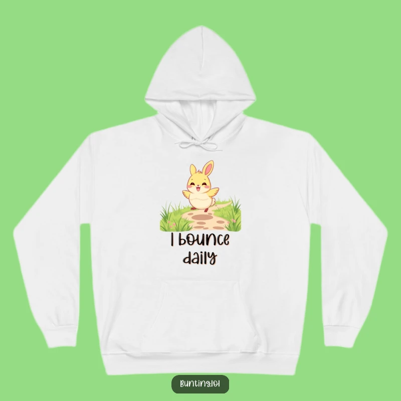 Cozy Funny Bunting Hopping Hoodie - Warmth for Your Joyful Adventures