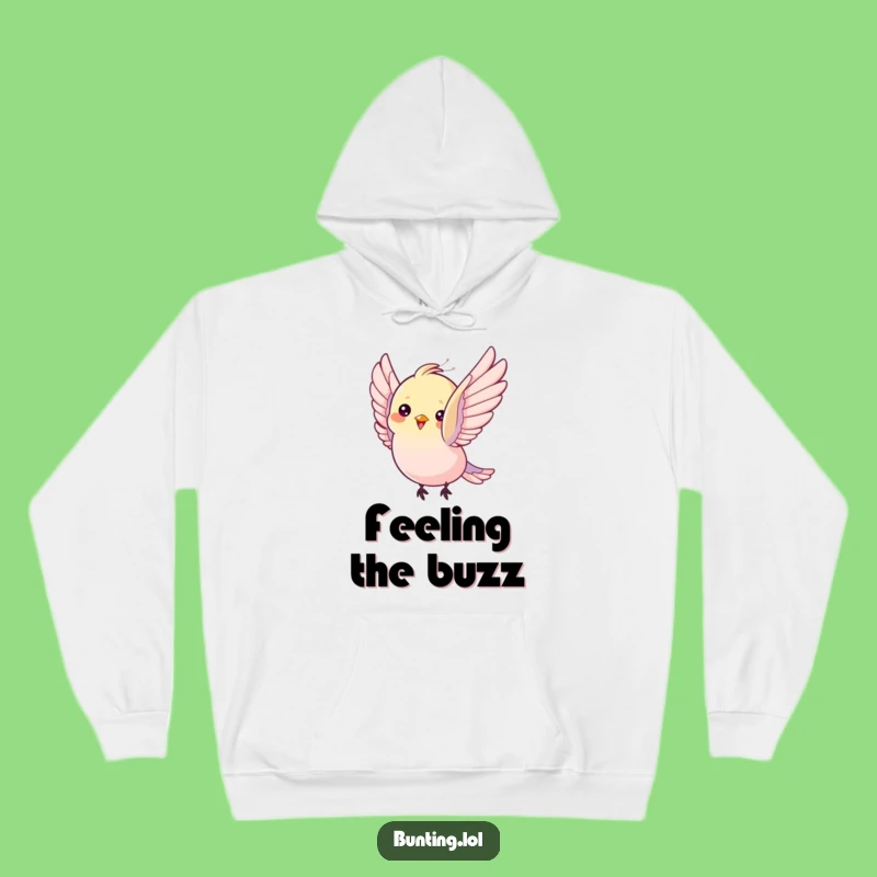 Funny Bunting Bird Hoodie: Cozy Delight Flutter, Hilarious Comfort!
