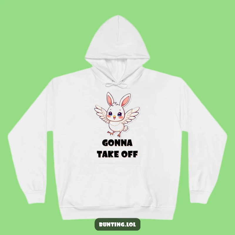 Funny Bunting Dynamic Hoodie: Cozy Energetic Wear, Ideal Funny Gift