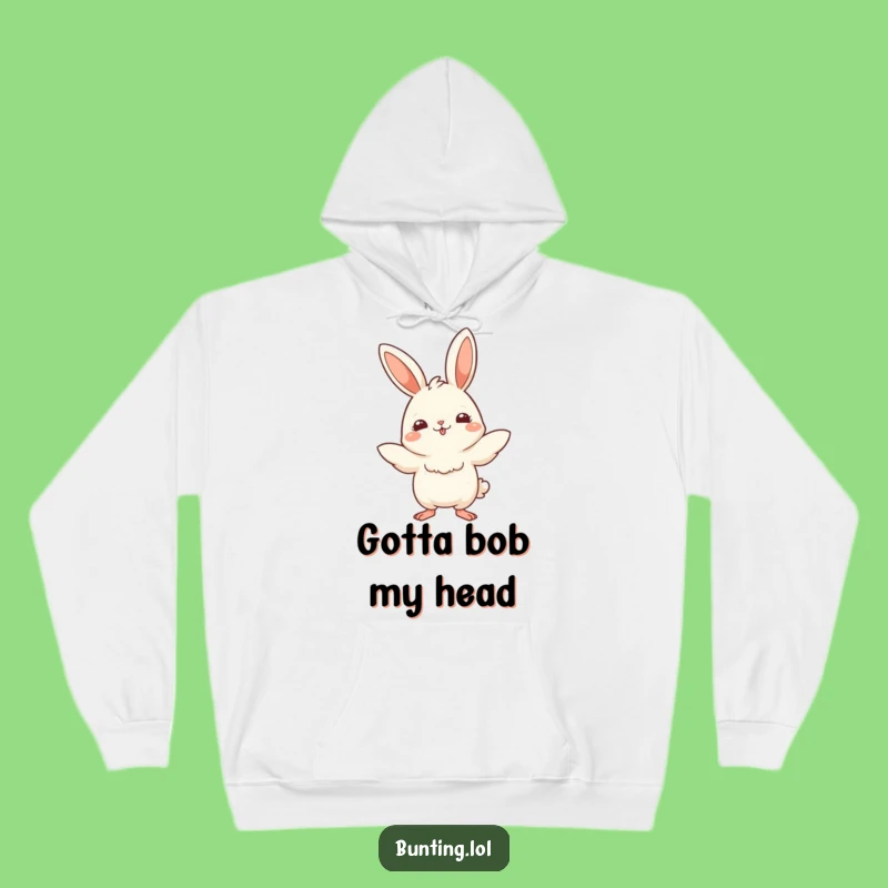 Funny Bunting Bob Hoodie: Cozy Playful Mover, Ideal Funny Gift