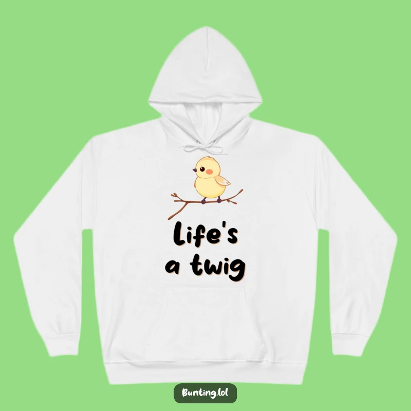 Funny Hopping Bunting Hoodie: Cozy Up with This Playful Bird Sweatshirt