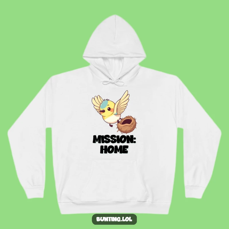 Funny Bunting Determined Hoodie: Cozy Ambition Wear, Perfect Gift
