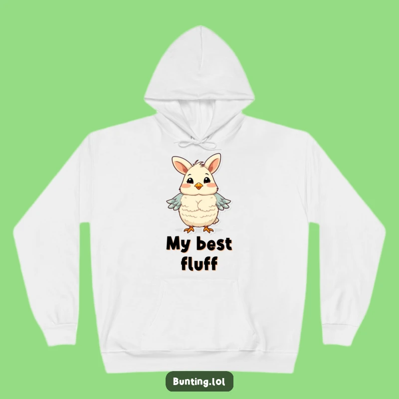 Funny Bunting Proud Chest Fluffing Hoodie - Cozy Comfort, Hilarious Confidence