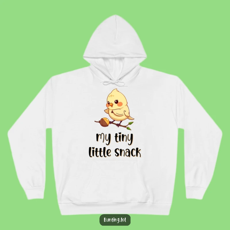 Cozy Funny Bunting Hoodie - Stay Focused with this Playful Pecking Bird