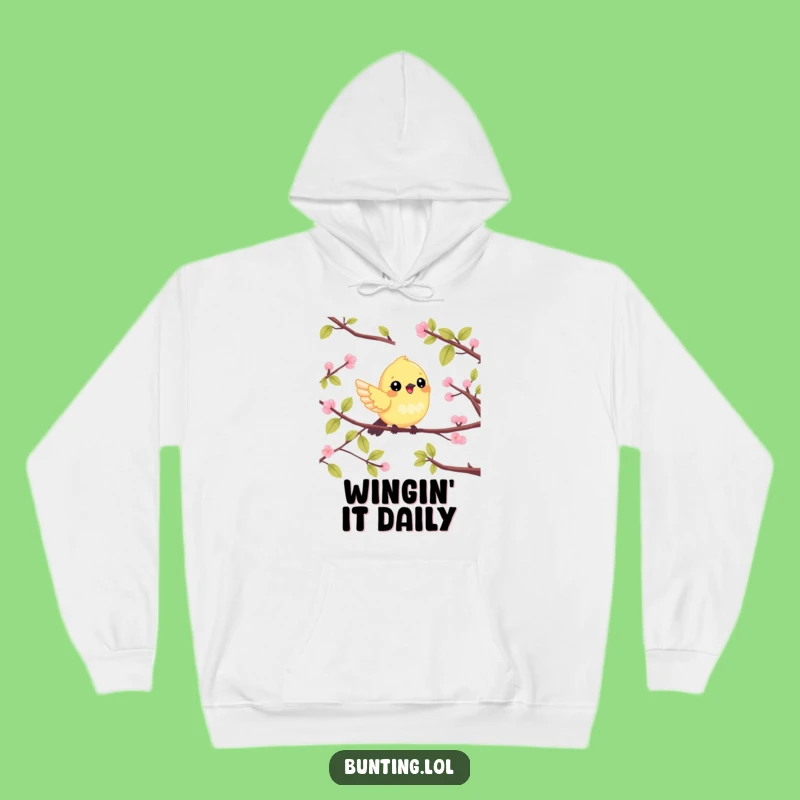 Funny Bunting Hoodie: Cozy Cheerful Flitter, Ideal Gift for Bird Watching Fans