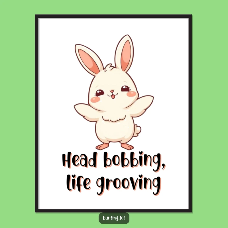 Funny Free Printable Wall Art: Bobbing Bunting Delight - Downloadable Decor!