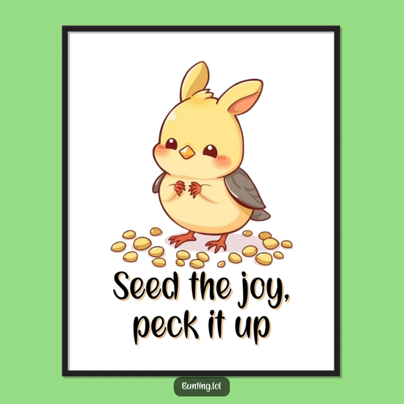 Funny Free Printable Wall Art: Pecking Bunting Decor, Downloadable Art for Charm