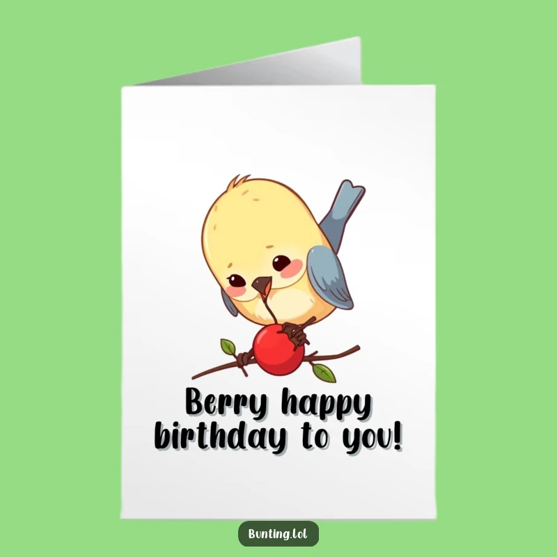 Free Printable Birthday Card: Funny Pecking Bunting, Hilarious DIY Digital Download Gift