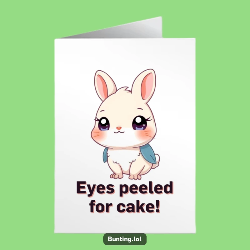 Free Printable Birthday Card: Curious Bunting, Funny Downloadable Gift for Bird Lovers!