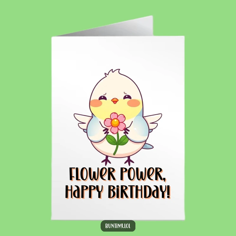 Free Printable Birthday Card: Smiling Bunting, Sweet Downloadable Gift for a Happy Day