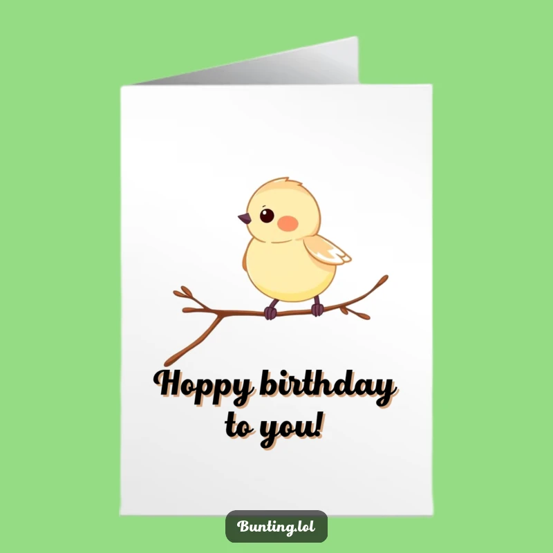 Free Printable Birthday Card: Playful Bunting, Funny Downloadable Gift for a Joyful Celebration!