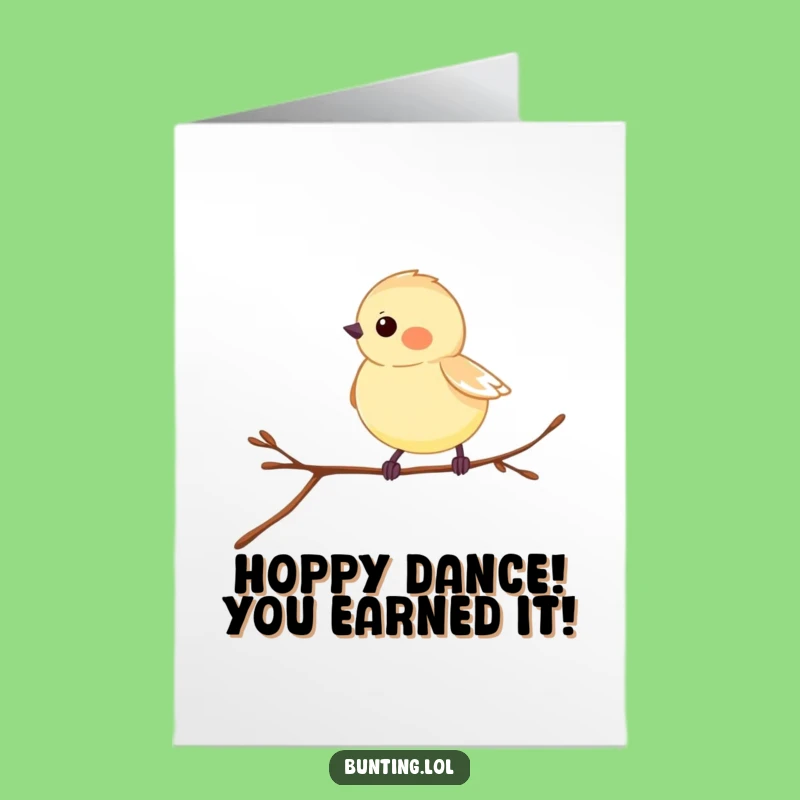 Free Printable Congrats Card: Playful Bunting, Humorous Downloadable Gift for Big Wins!