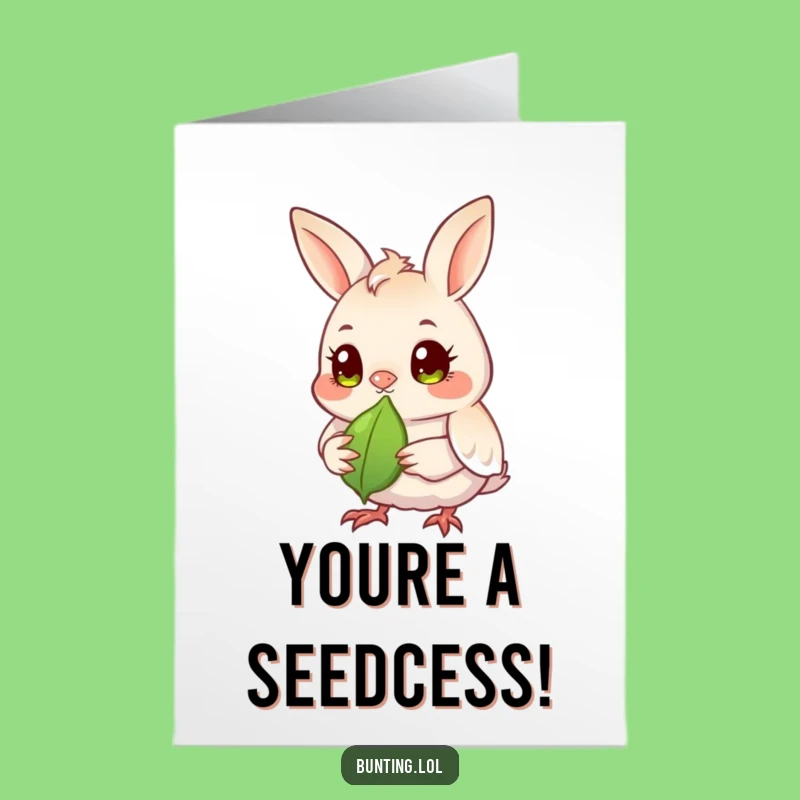 Free Printable Congrats Card: Observant Bunting, Humorous Downloadable Greeting for Sharp Achievements