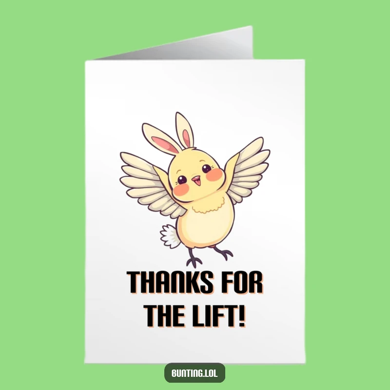 Free Printable Thank You Card: Graceful Bunting, Elegant Downloadable Gift for Appreciation