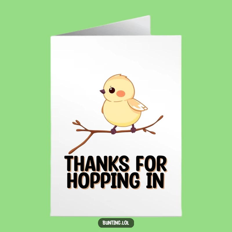 Free Printable Thank You Card: Playful Bunting, Funny Downloadable Gift for Gratitude!