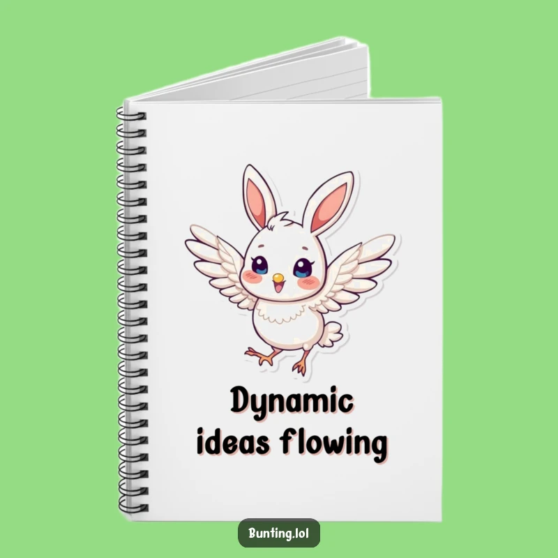 Funny Bunting Dynamic Notebook: Energetic Journal, Ideal Funny Gift