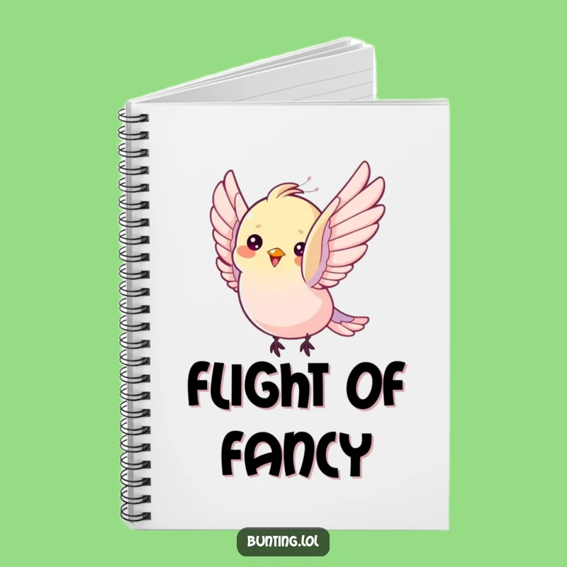 Funny Bunting Bird Notebook: Fluttering Thoughts, Hilarious Ideas!