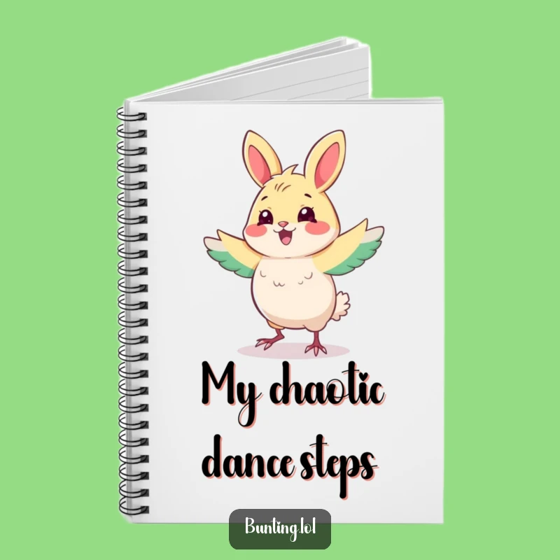 Funny Dancing Bunting Notebook - Jot Down Moves with Hilarious Rhythm